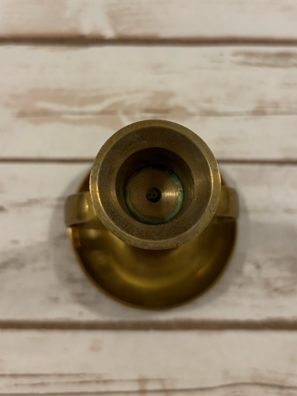 Vintage Brass Heart-Shaped Taper Candle Holder - Picture 7 of 7